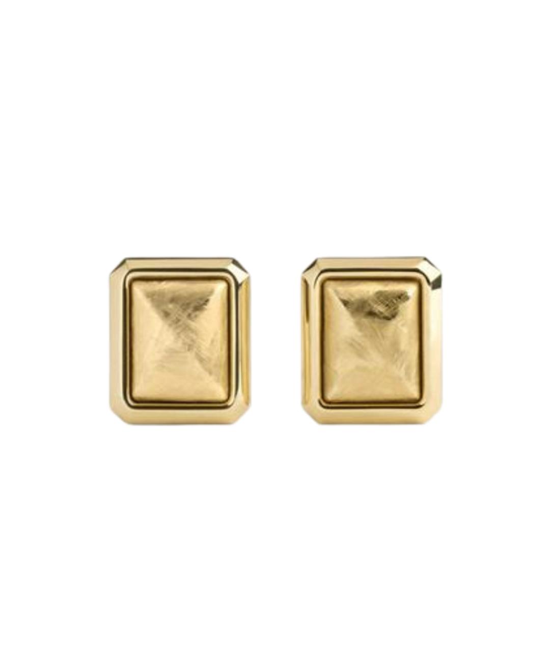 JACQUEMUS Золотые металлические серьги, фото 1