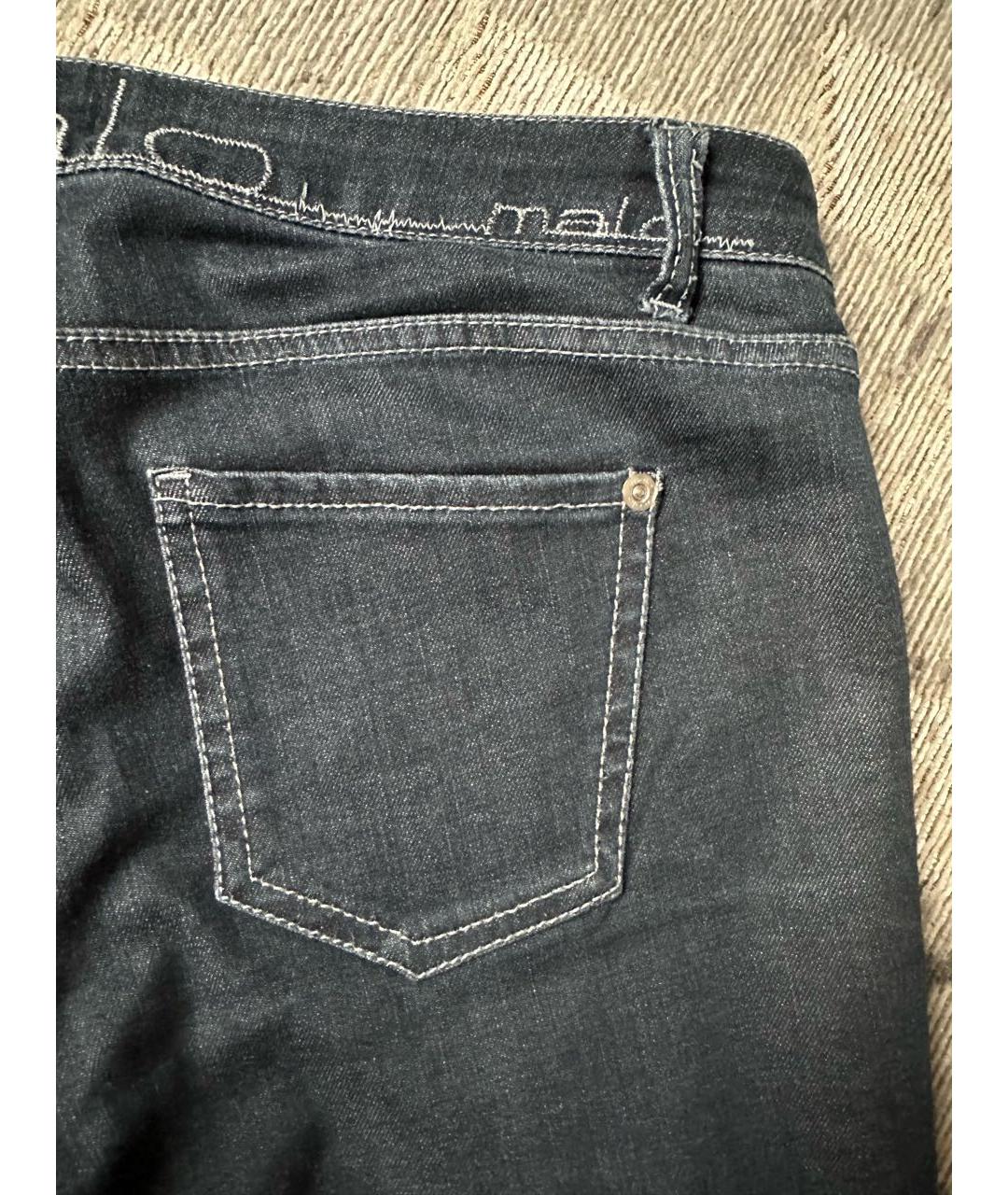 MALO Темно-синие хлопковые джинсы слим, фото 5