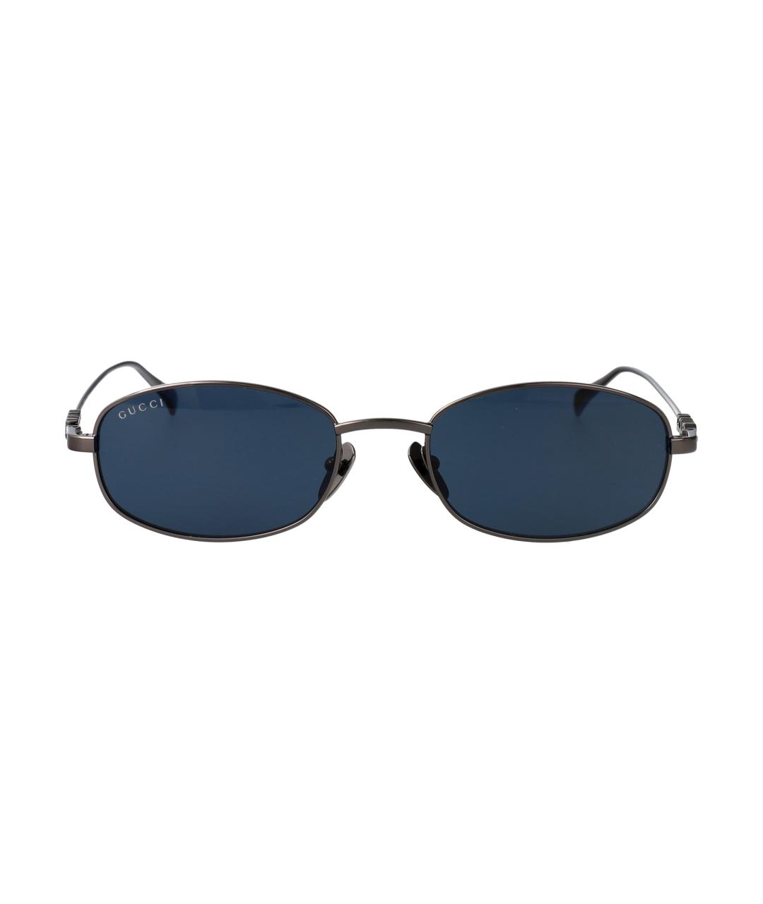 GUCCI Синие металлические солнцезащитные очки, фото 1