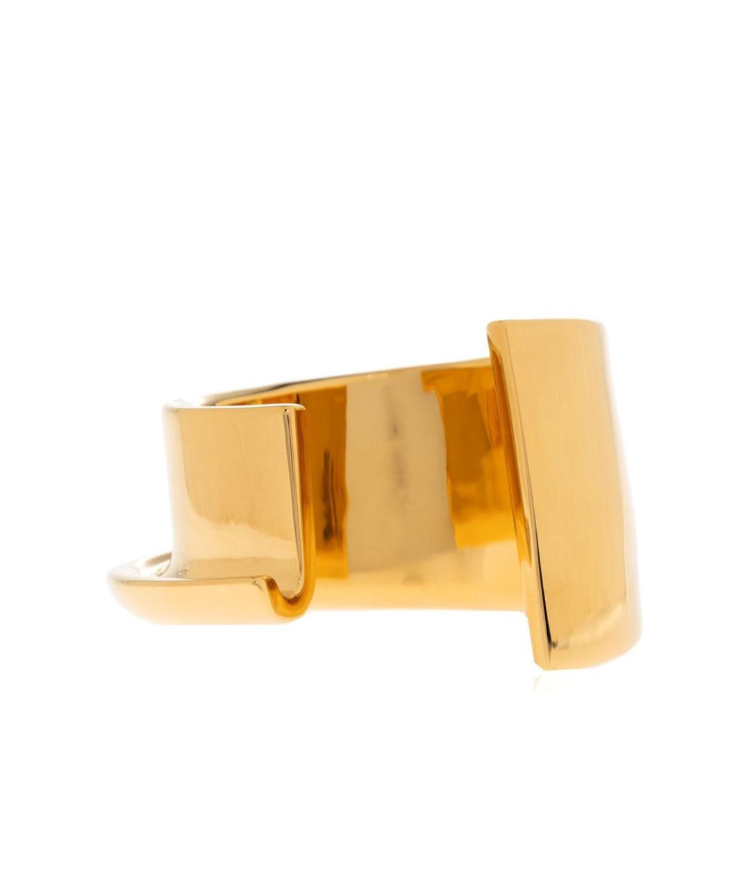 JACQUEMUS Золотой металлический браслет, фото 4