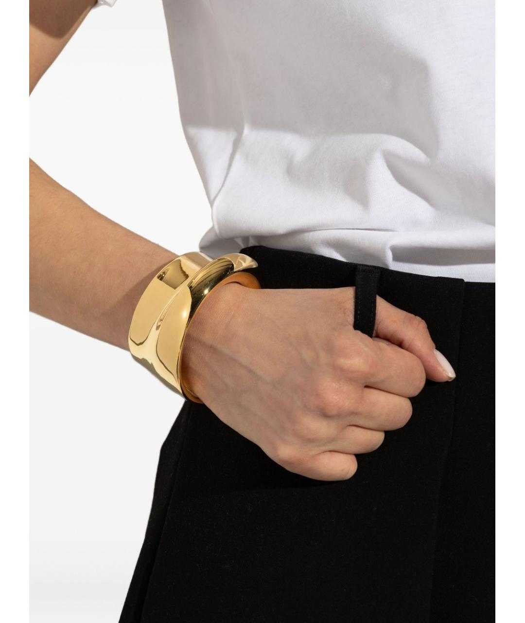 JACQUEMUS Золотой металлический браслет, фото 2
