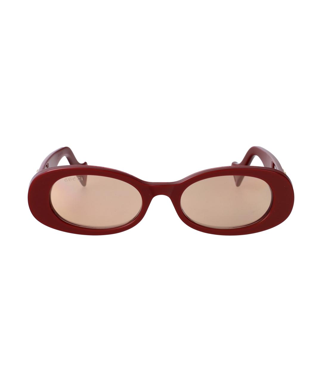 GUCCI Бордовые солнцезащитные очки, фото 1