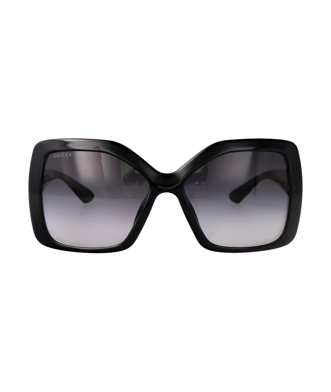 GUCCI Черные деревянные солнцезащитные очки, фото 1