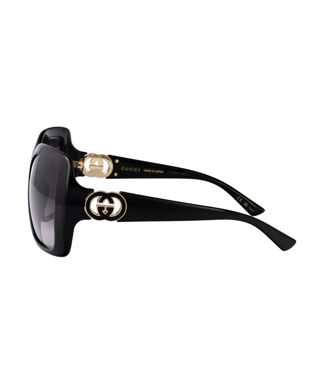 GUCCI Черные деревянные солнцезащитные очки, фото 3