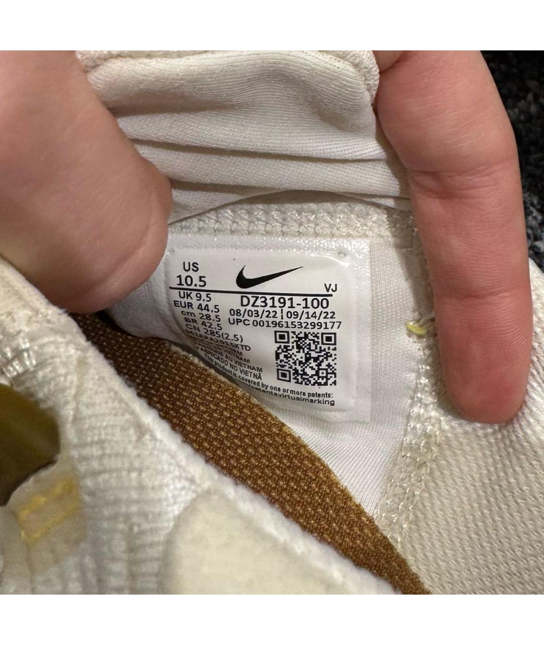 NIKE Бежевые низкие кроссовки / кеды, фото 6