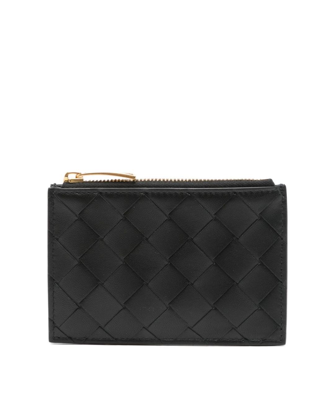 BOTTEGA VENETA Черный кожаный кардхолдер, фото 1