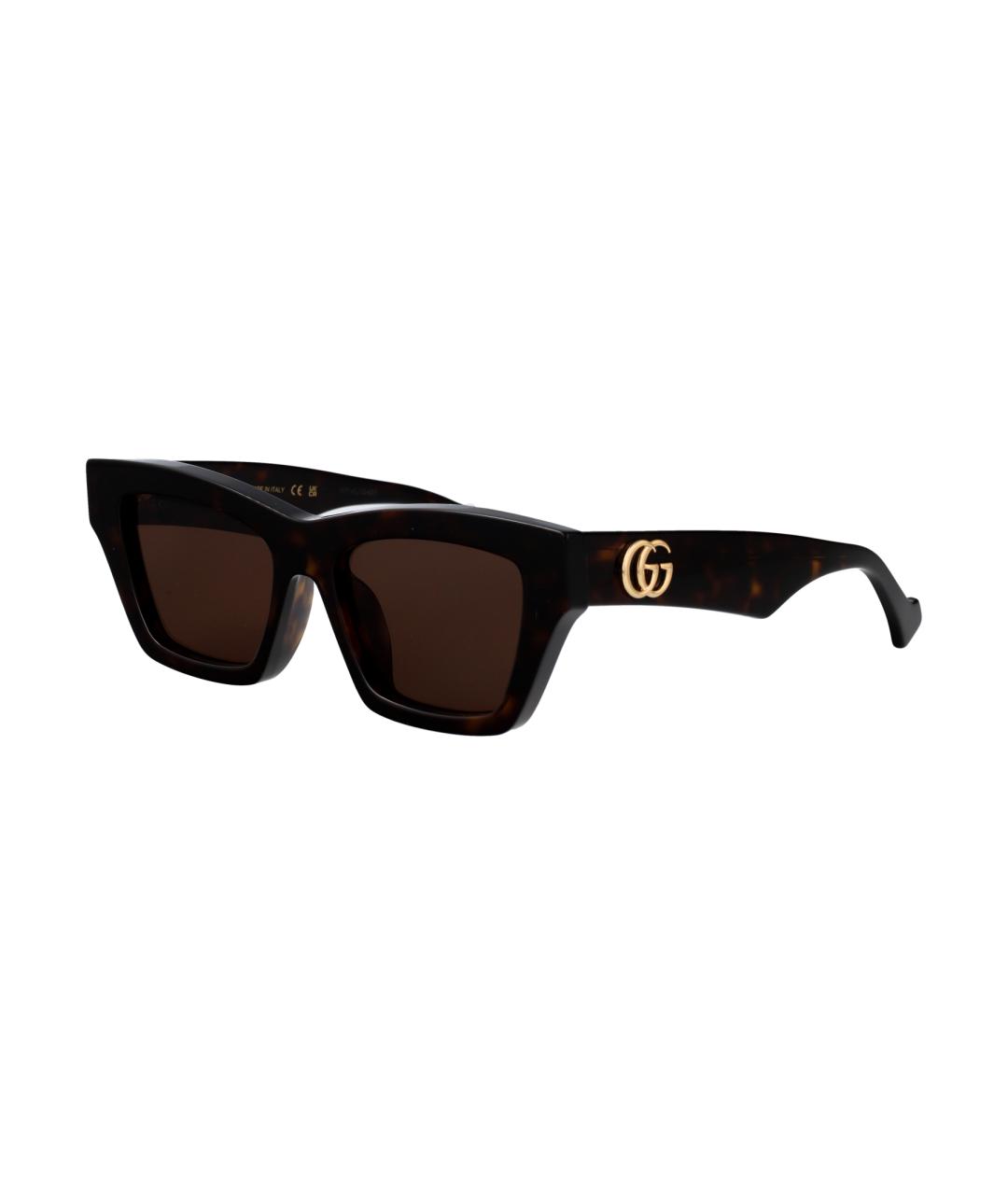 GUCCI Коричневые солнцезащитные очки, фото 2