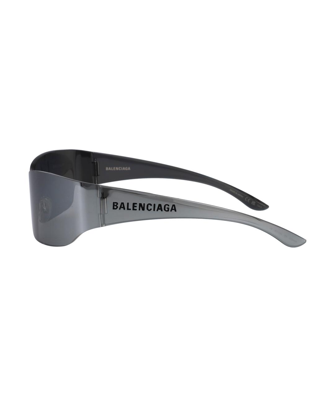 BALENCIAGA Серебряные солнцезащитные очки, фото 3