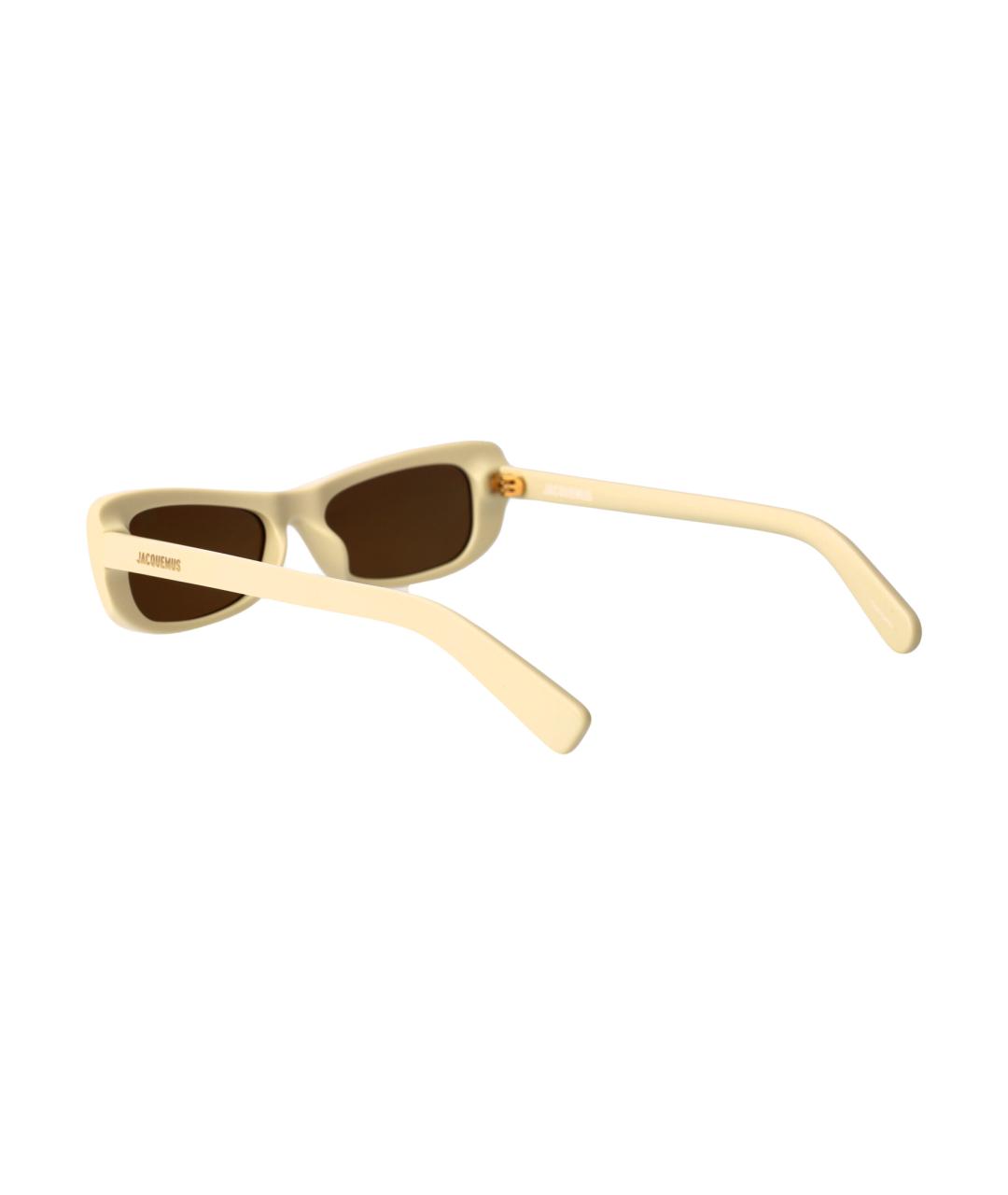 JACQUEMUS Бежевые солнцезащитные очки, фото 4