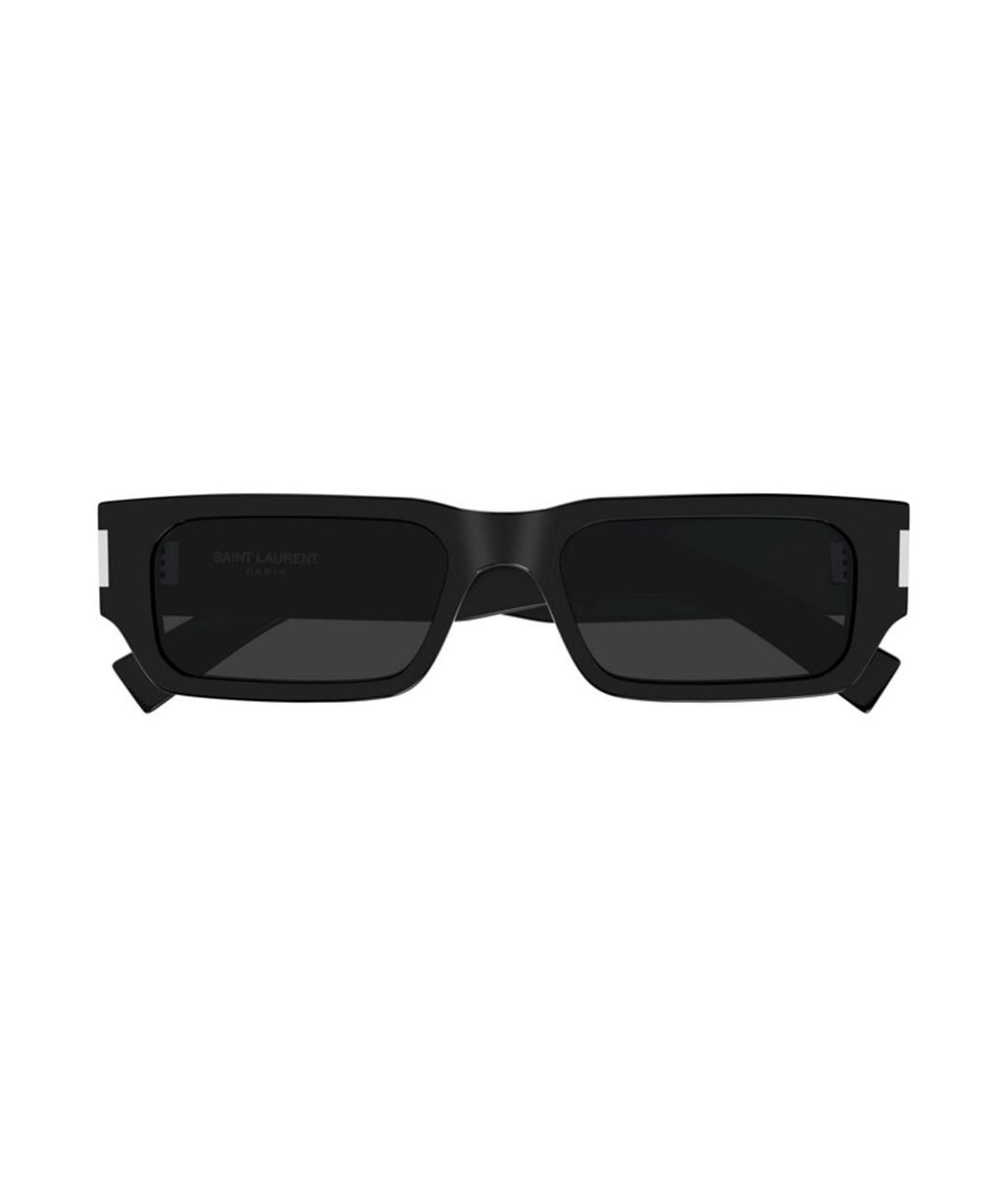 SAINT LAURENT Черные пластиковые солнцезащитные очки, фото 1