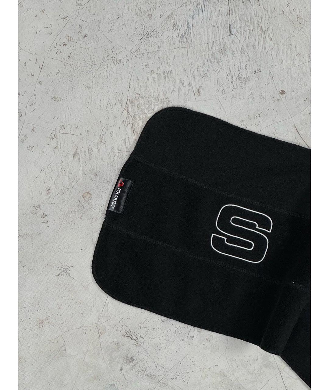SUPREME Черный шарф, фото 4