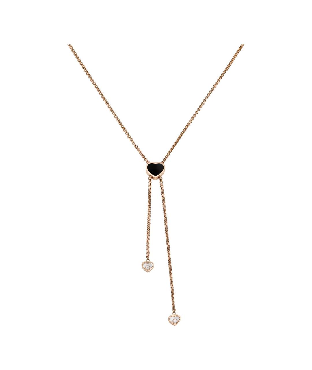 CHOPARD Желтое колье из розового золота, фото 6
