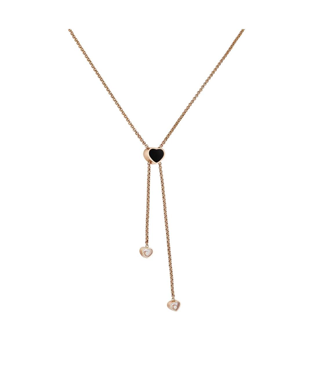 CHOPARD Желтое колье из розового золота, фото 2