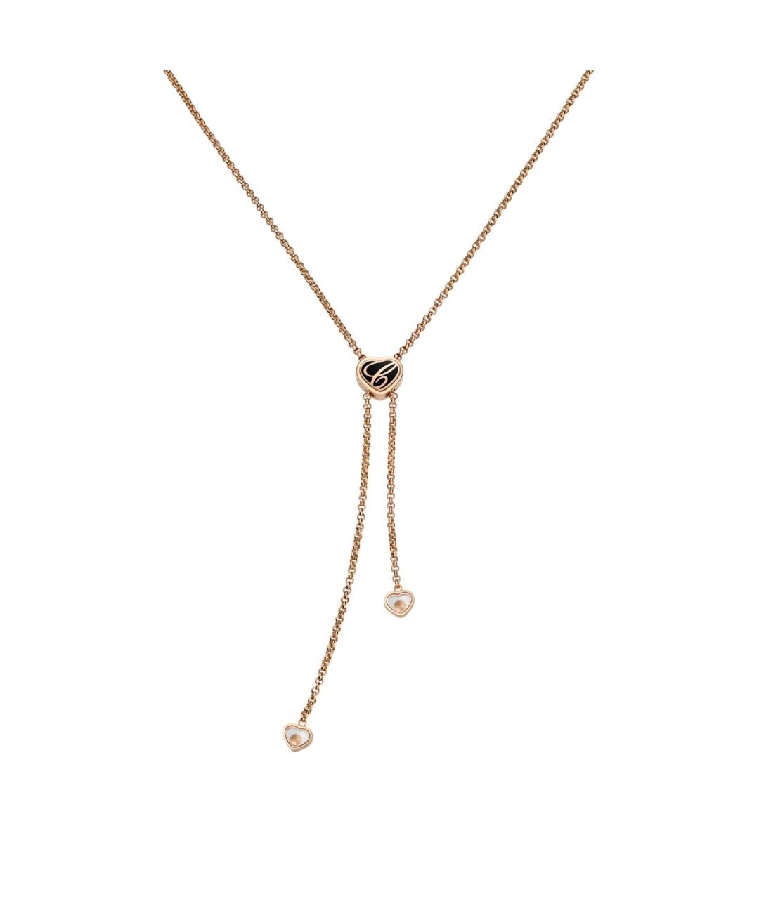 CHOPARD Желтое колье из розового золота, фото 4