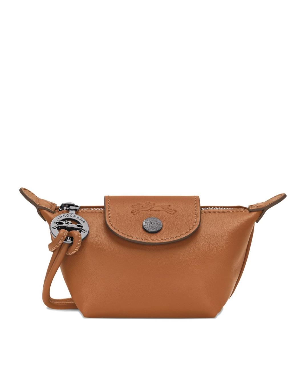 LONGCHAMP Коричневая сумка с короткими ручками, фото 1