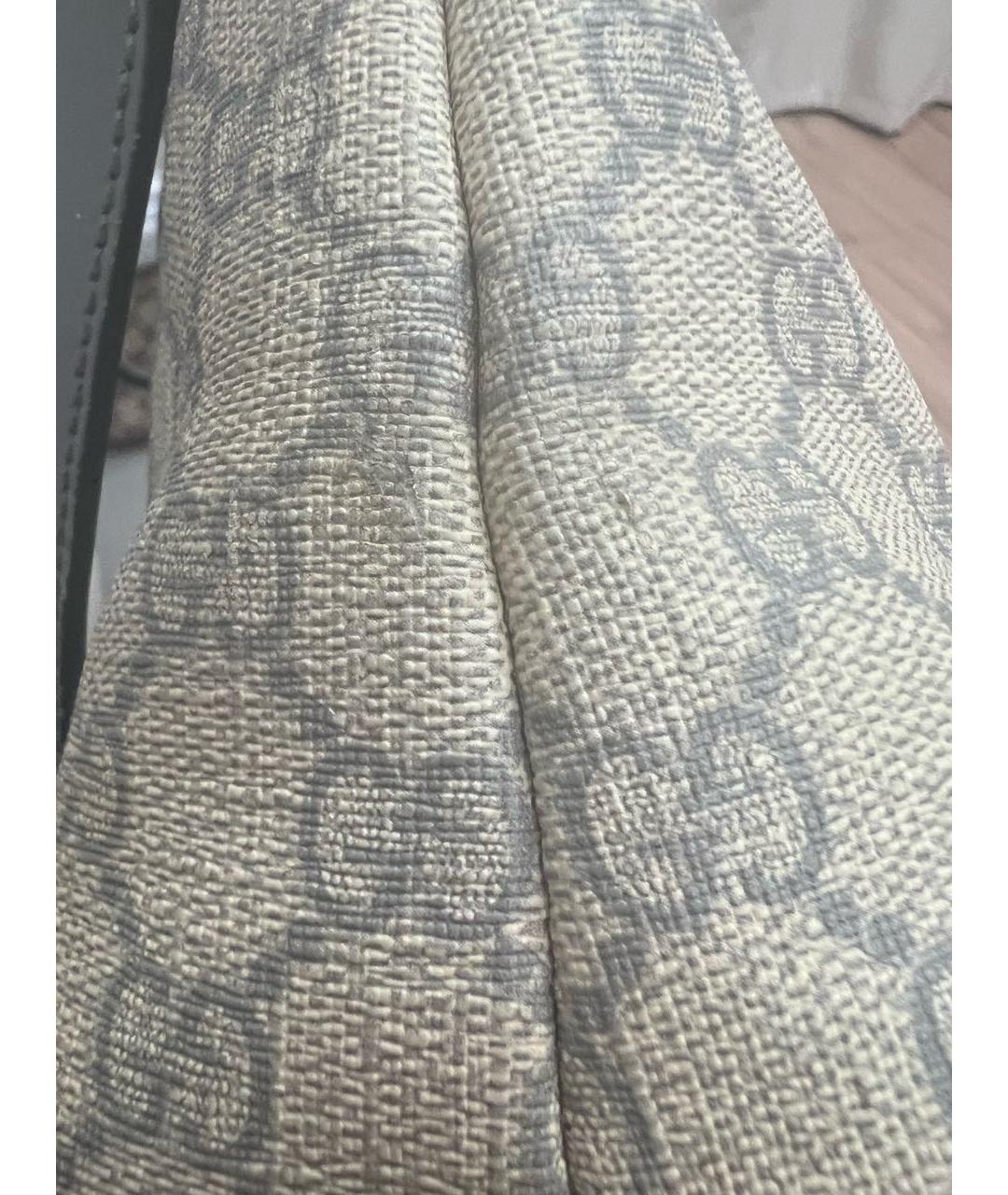 GUCCI Бежевая кожаная сумка тоут, фото 7