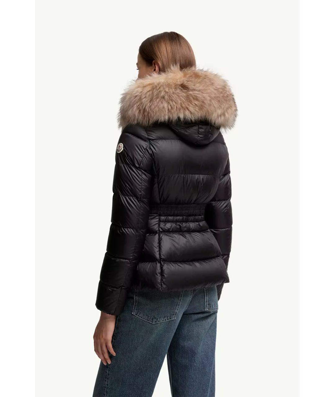 MONCLER Черный пуховик, фото 3