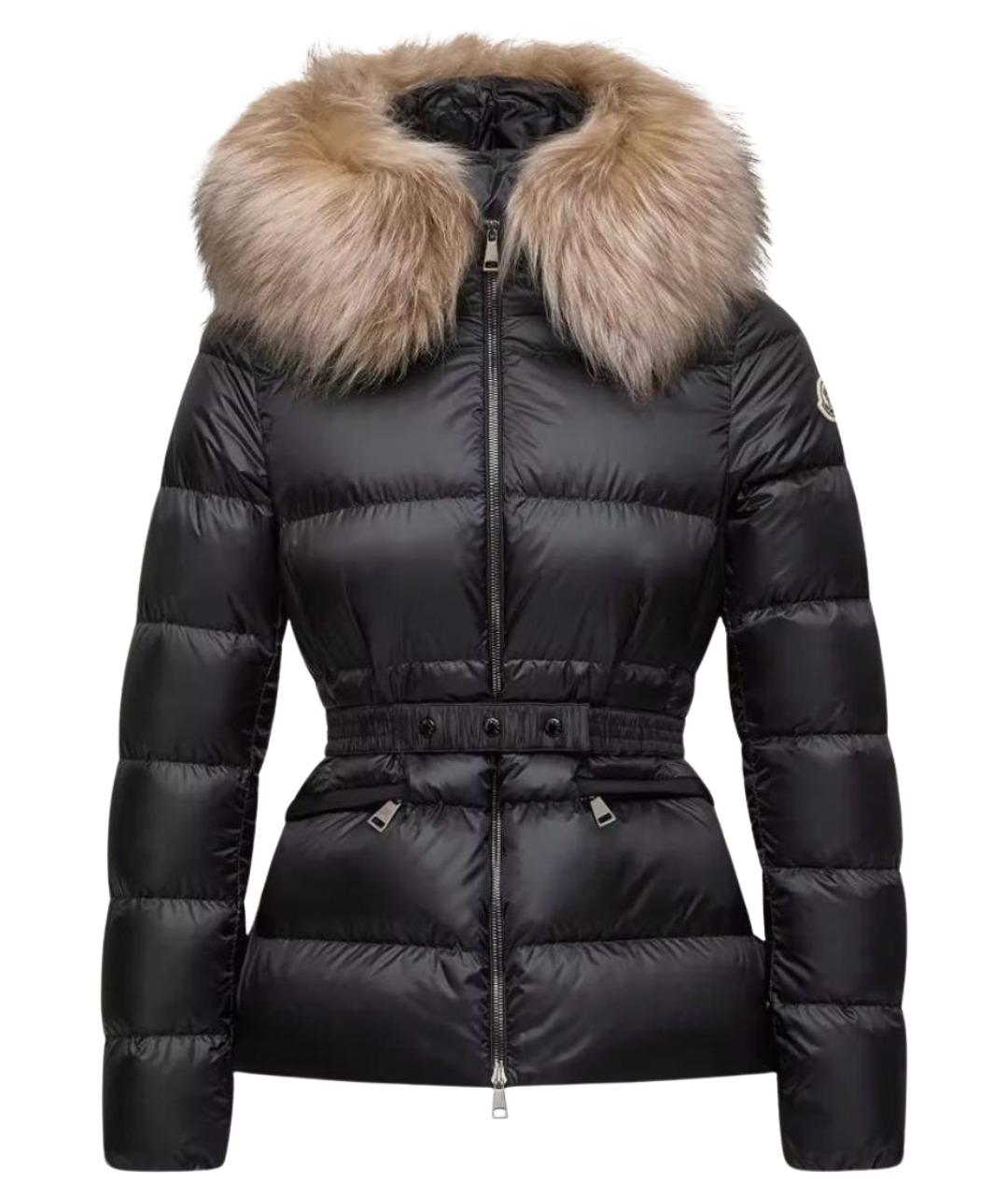 MONCLER Черный пуховик, фото 1