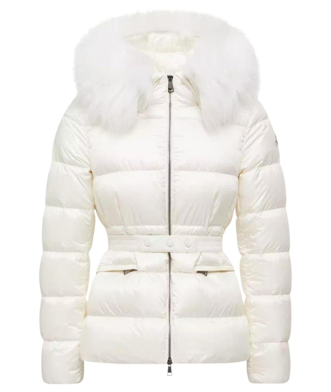 MONCLER Белый пуховик, фото 1