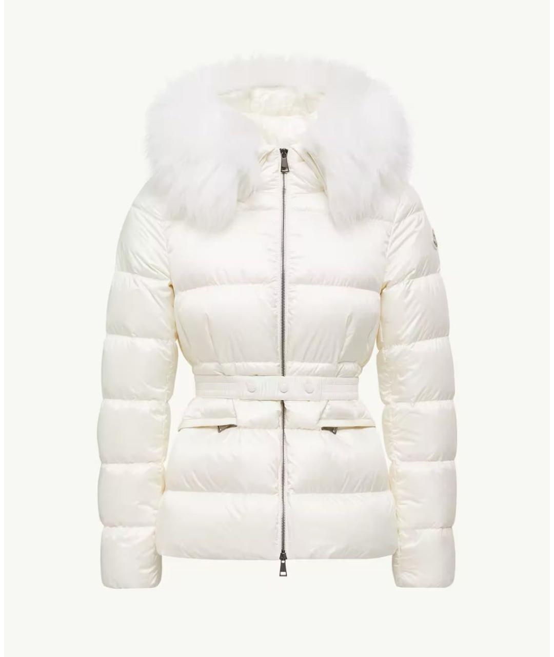 MONCLER Белый пуховик, фото 6