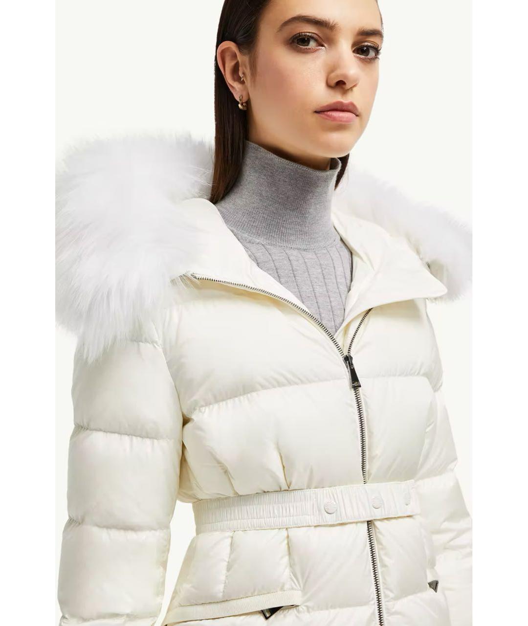 MONCLER Белый пуховик, фото 4
