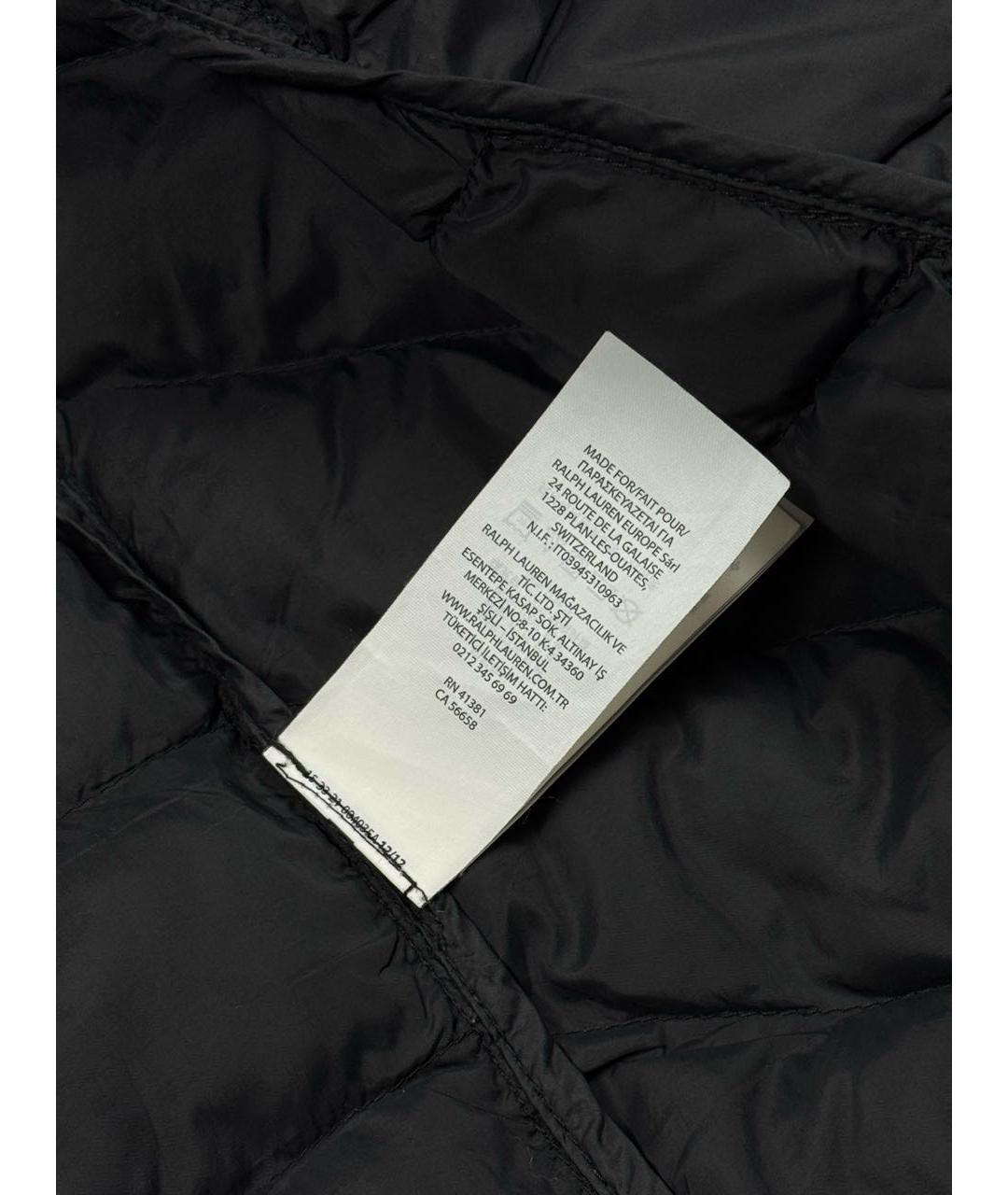 POLO RALPH LAUREN Черная полиэстеровая куртка, фото 7