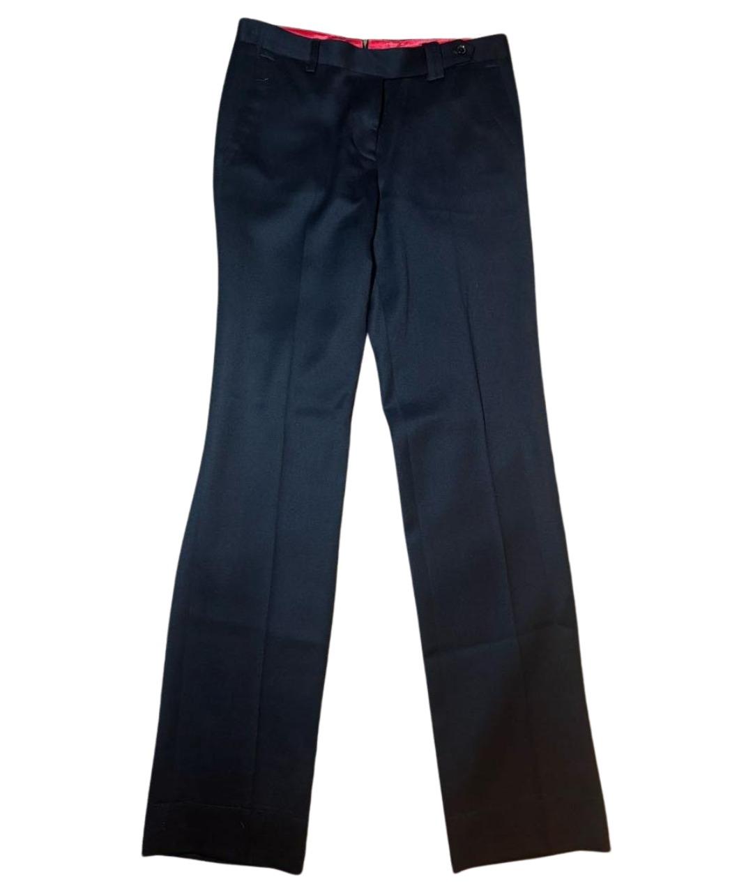 KITON Черные шерстяные брюки узкие, фото 1