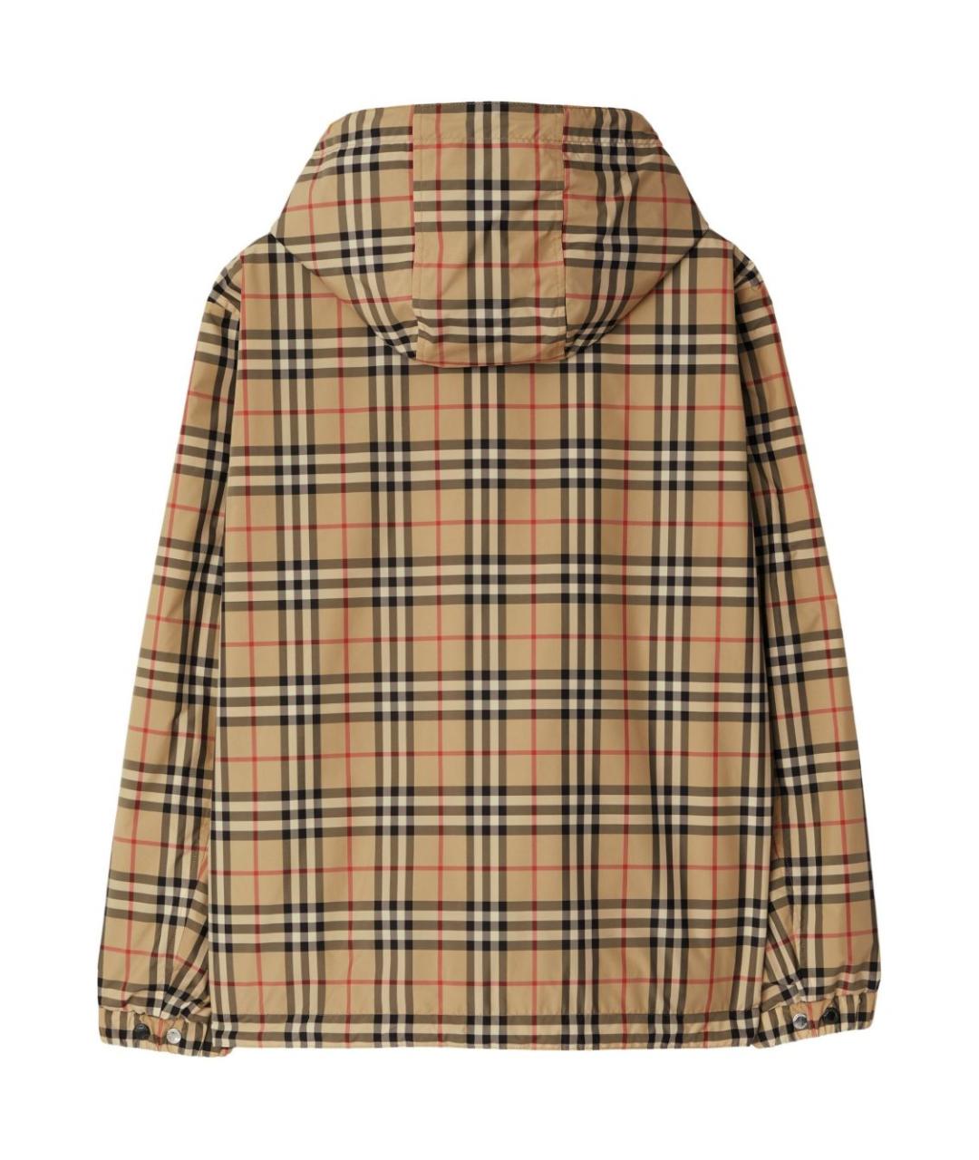 BURBERRY Бежевая полиэстеровая куртка, фото 7
