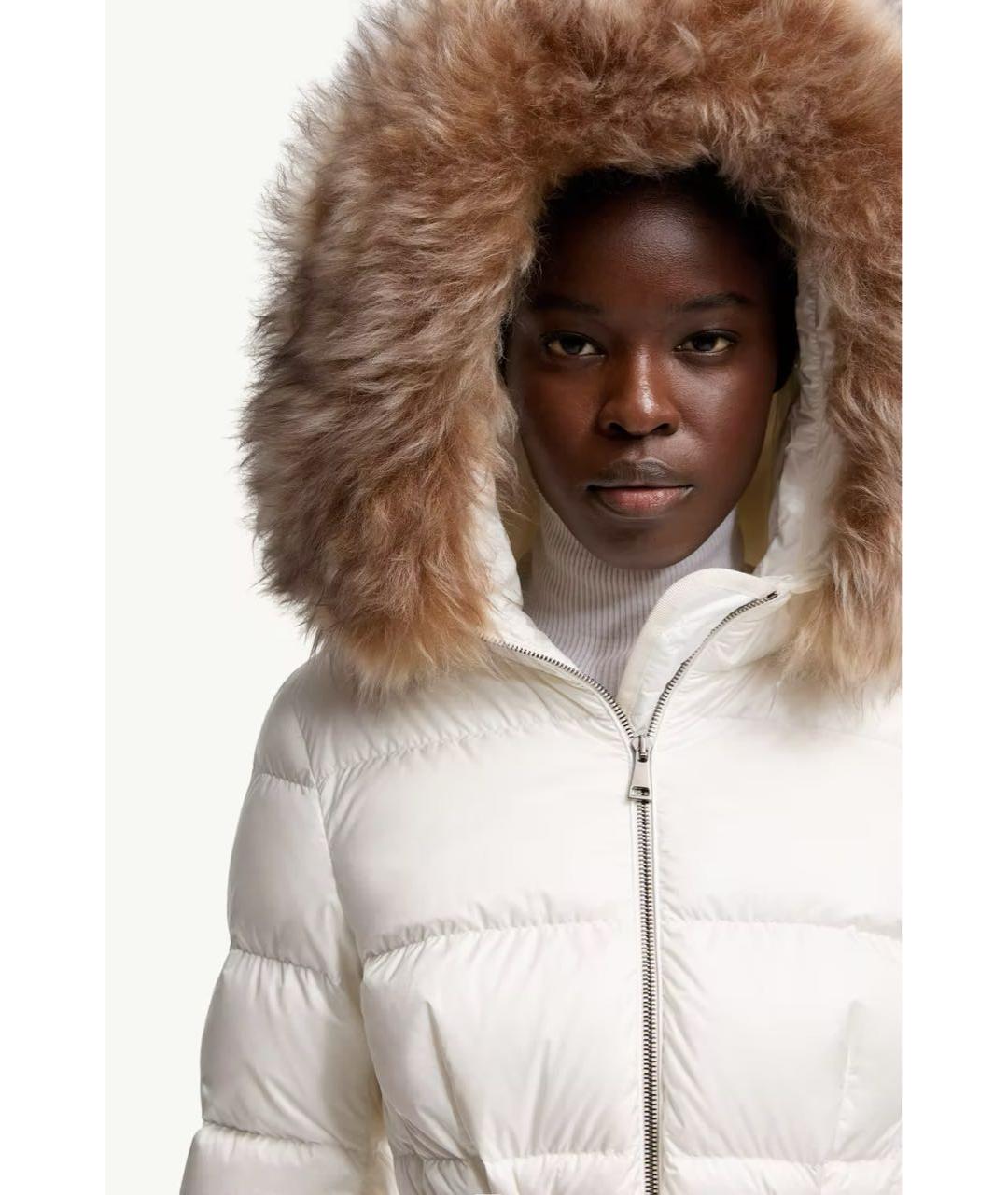 MONCLER Белый пуховик, фото 5