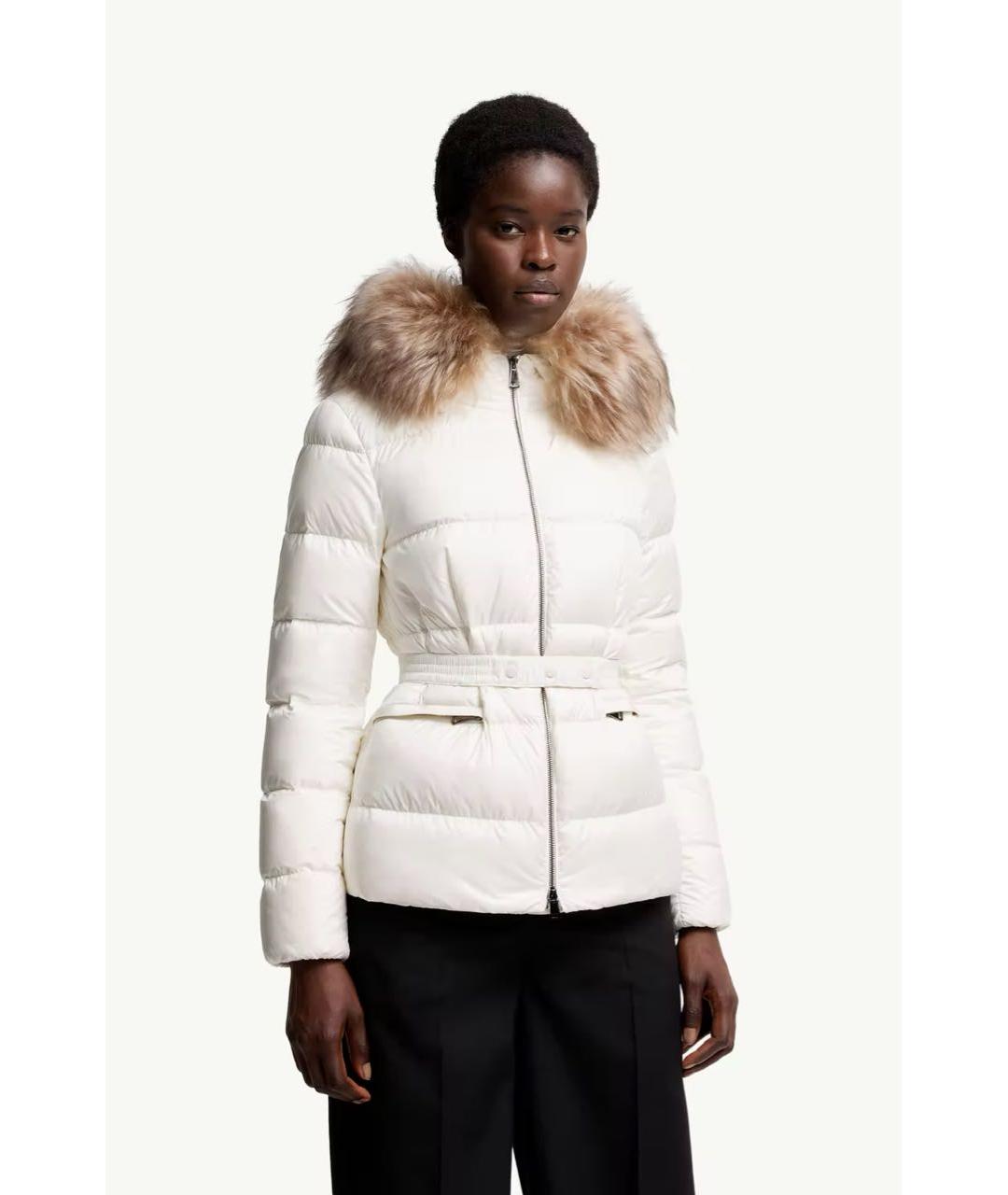 MONCLER Белый пуховик, фото 2