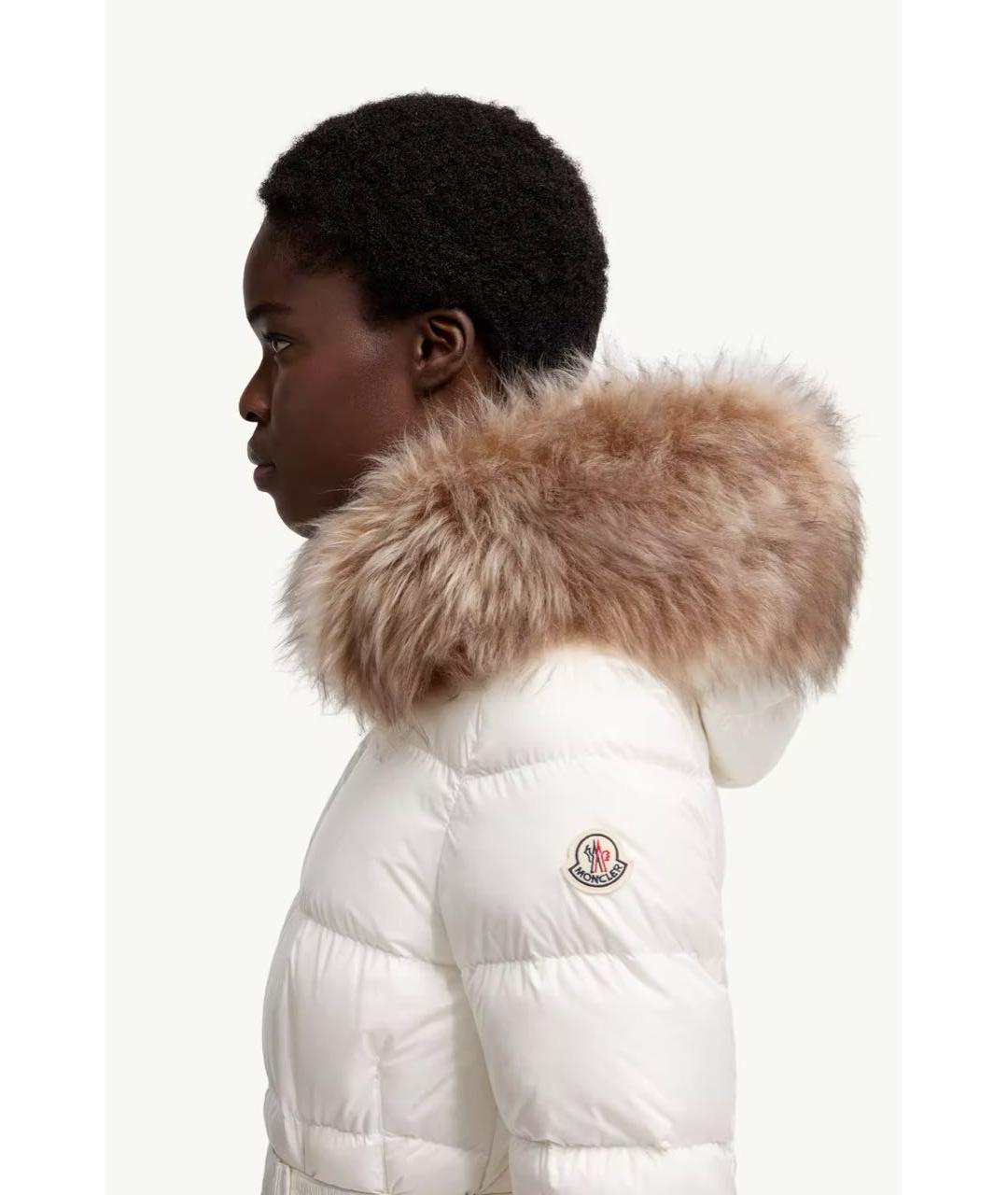 MONCLER Белый пуховик, фото 4