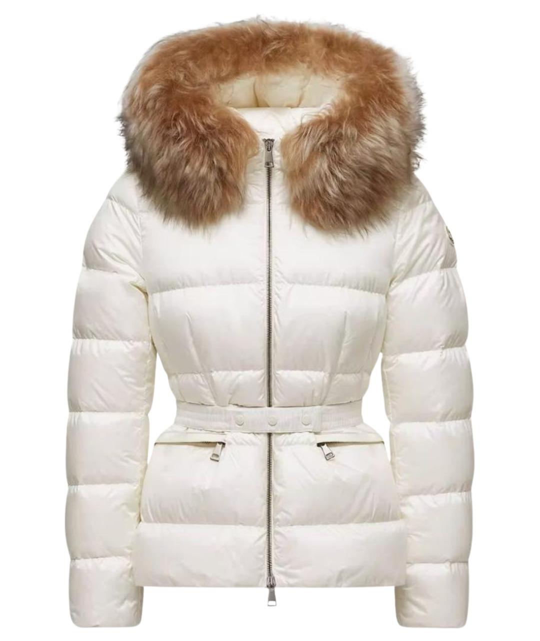 MONCLER Белый пуховик, фото 1