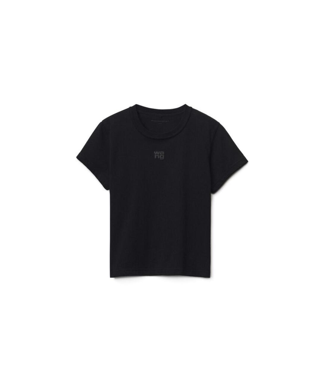 ALEXANDER WANG Черная хлопковая футболка, фото 1