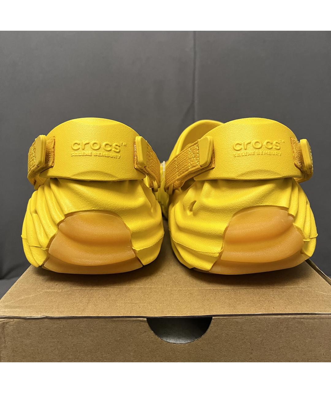 CROCS Желтые шлепанцы, фото 9