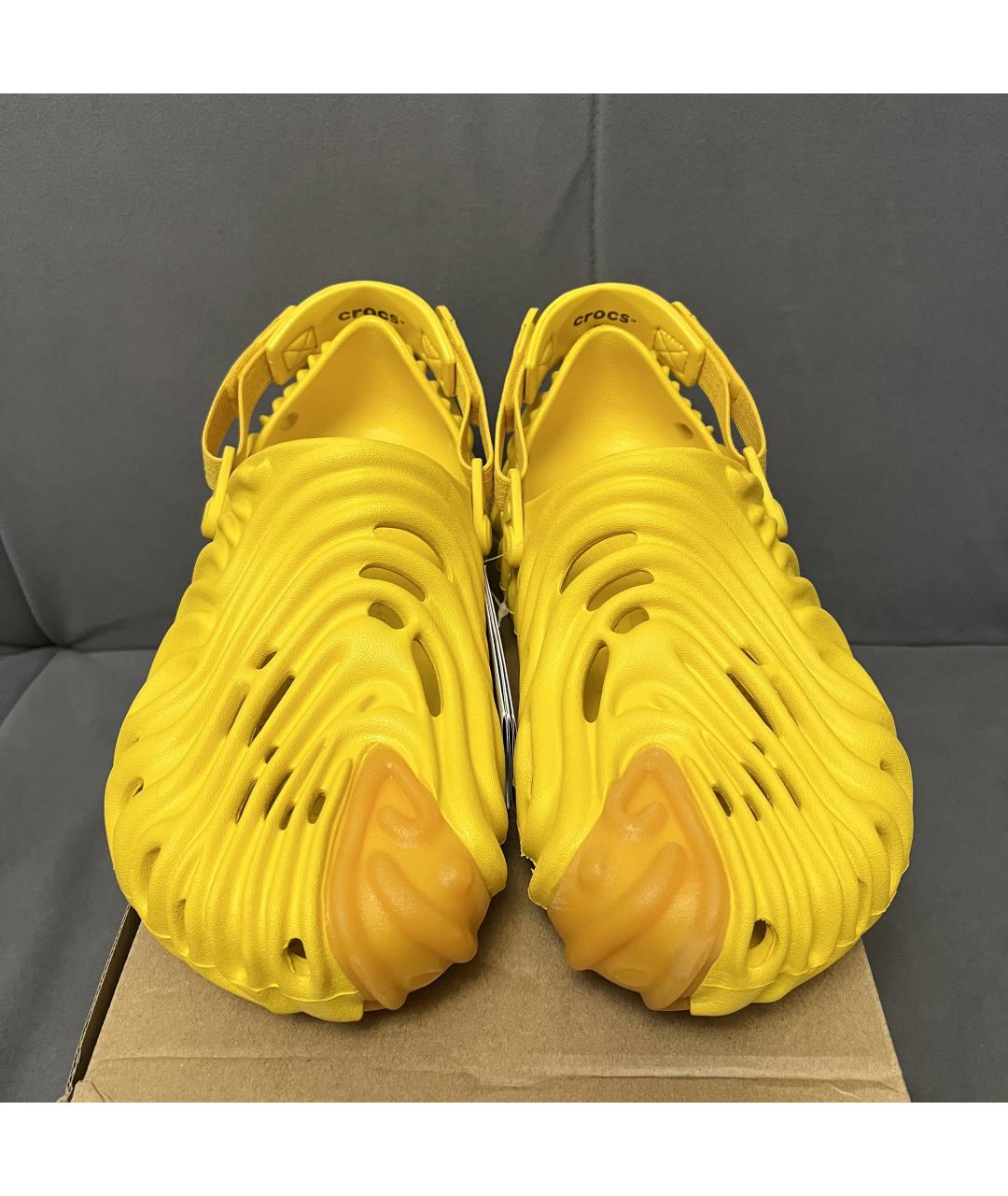 CROCS Желтые шлепанцы, фото 5