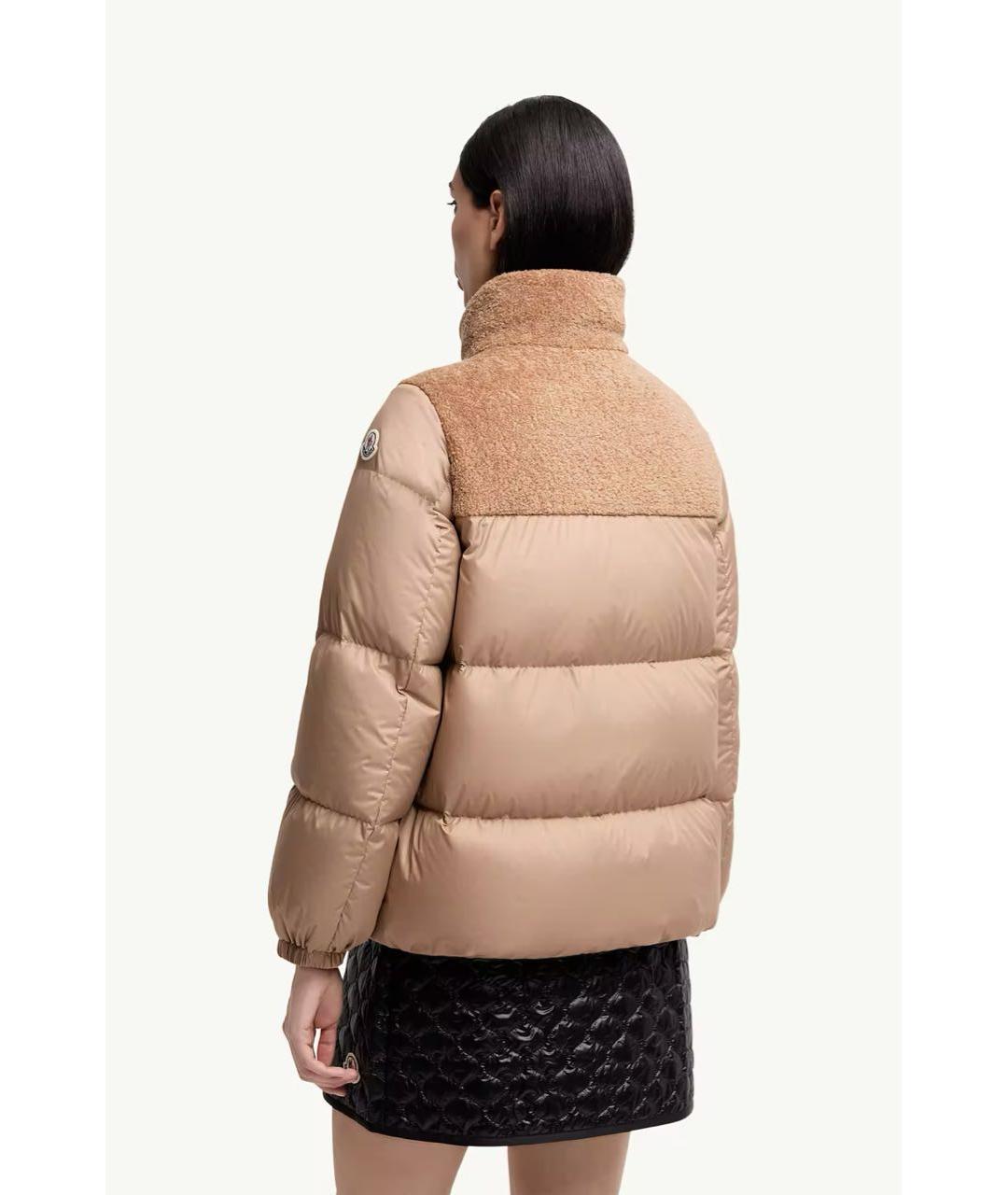 MONCLER Бежевый пуховик, фото 3