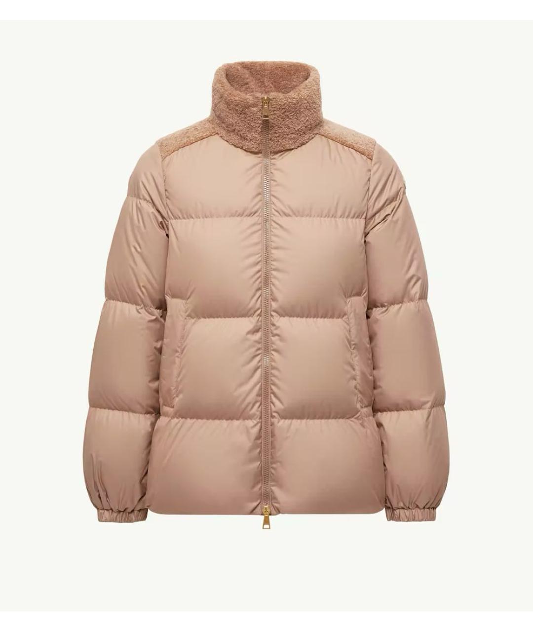 MONCLER Бежевый пуховик, фото 6
