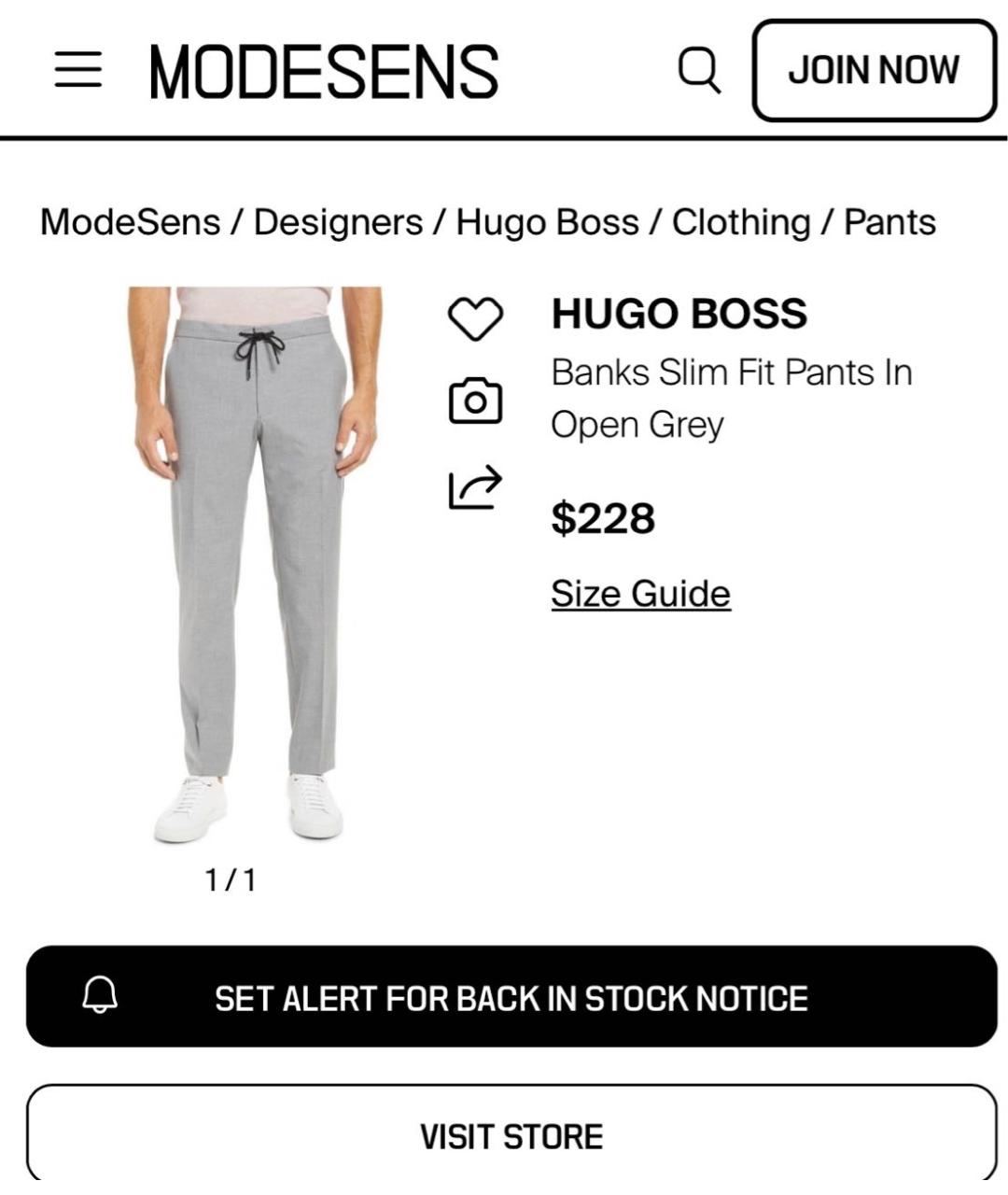 HUGO BOSS Серые классические брюки, фото 7
