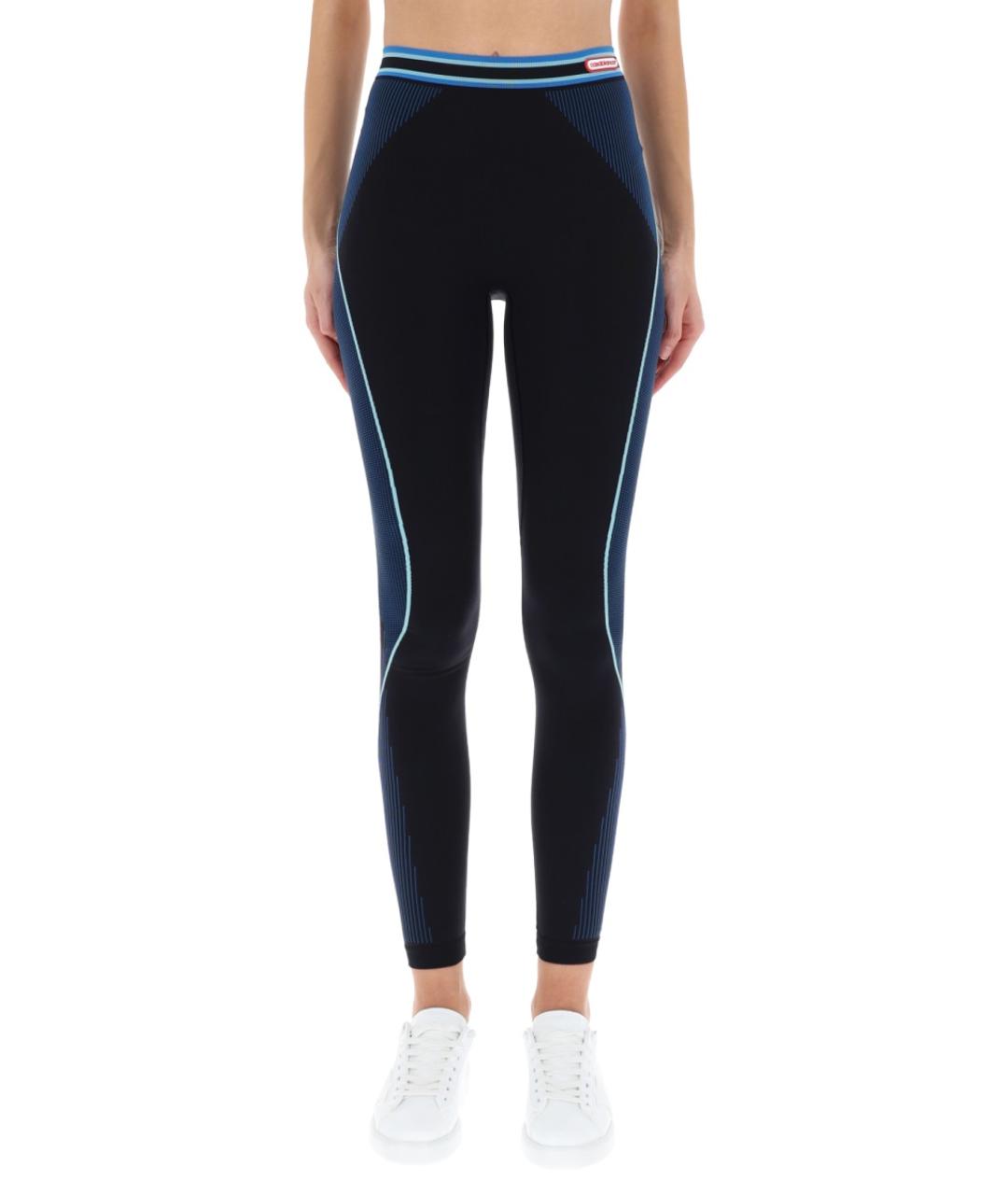 CASABLANCA Синие полиамидовые леггинсы и велосипедки, фото 5
