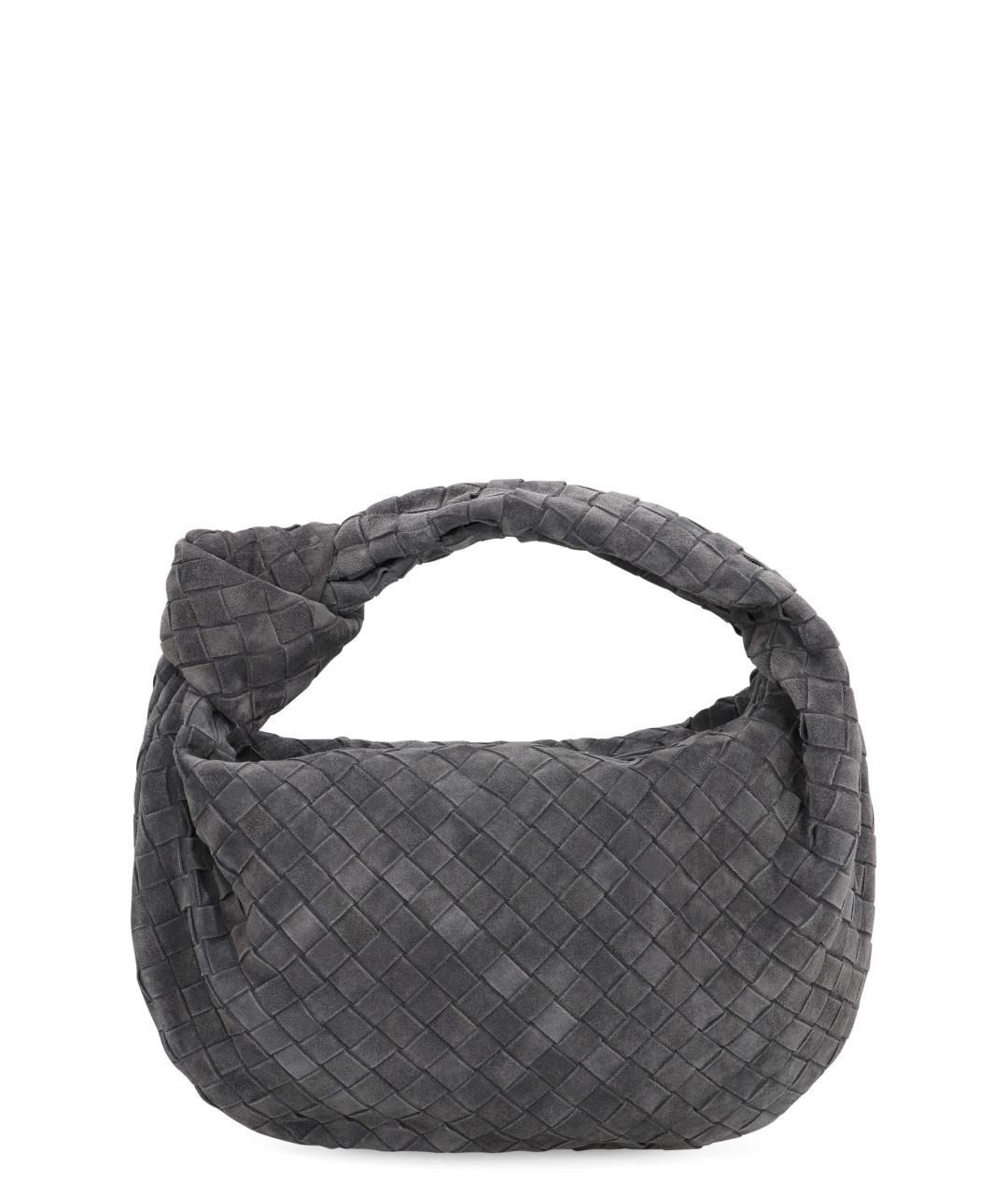 BOTTEGA VENETA Серая кожаная сумка с короткими ручками, фото 1
