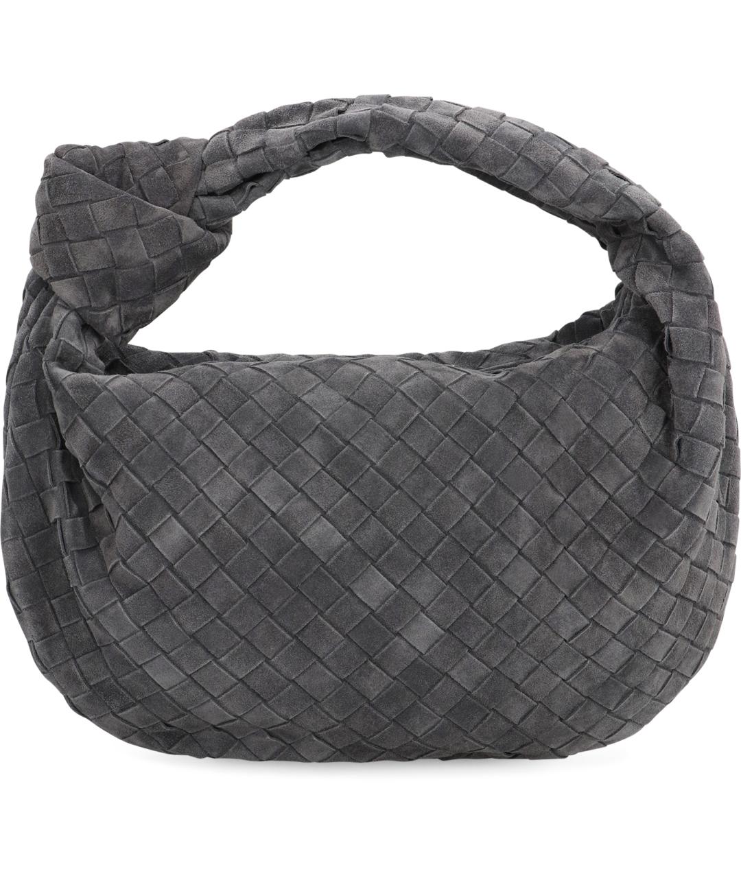 BOTTEGA VENETA Серая кожаная сумка с короткими ручками, фото 2