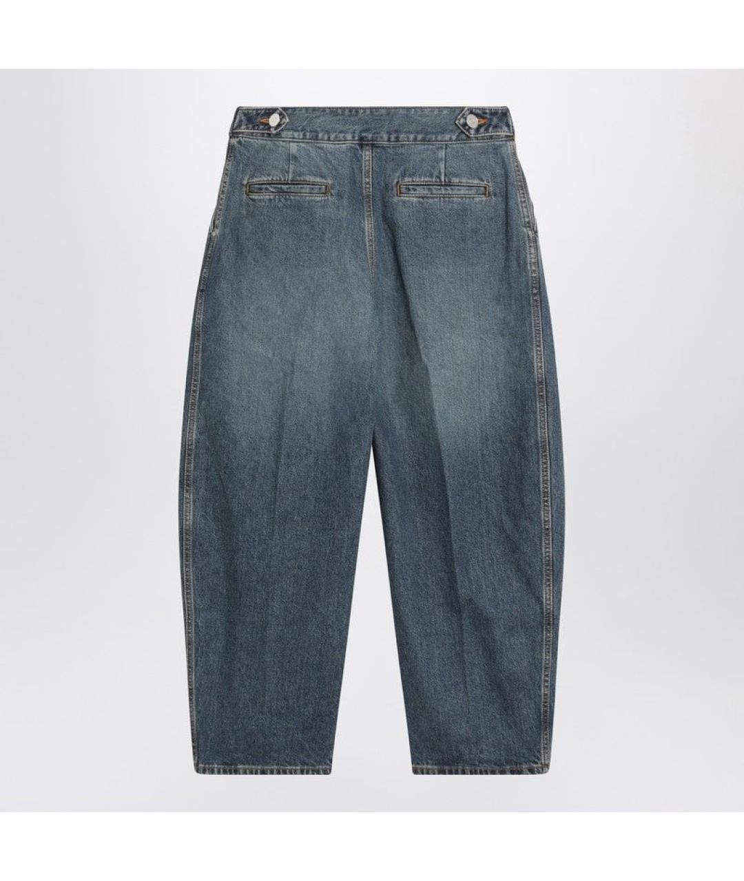 ALAIA Синие хлопковые прямые джинсы, фото 2