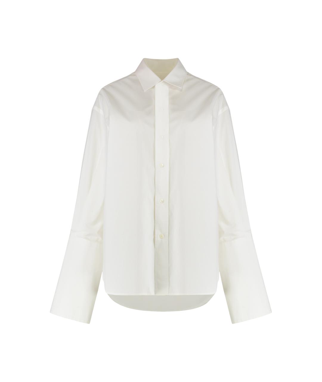 MM6 MAISON MARGIELA Белая хлопковая рубашка, фото 1