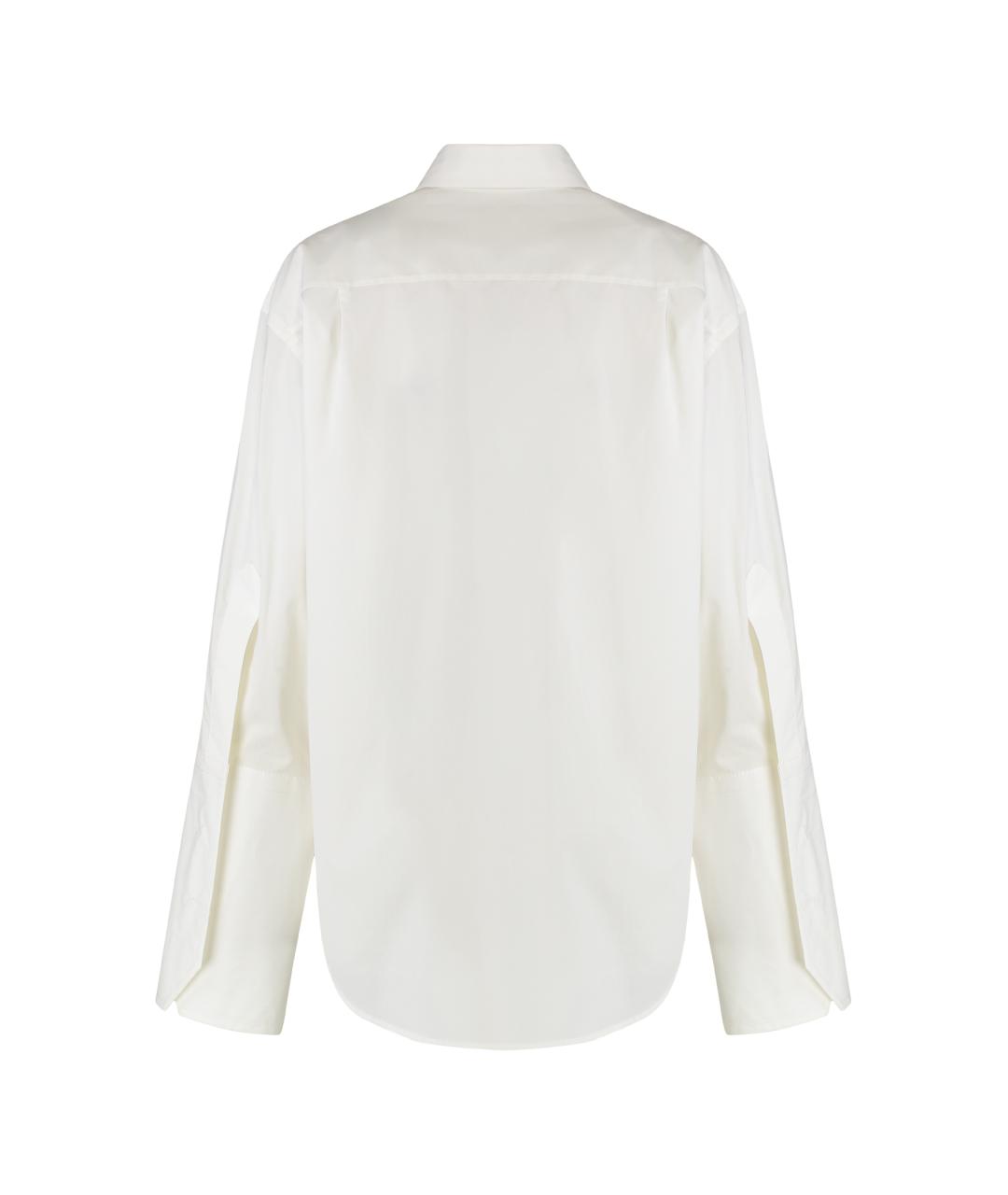 MM6 MAISON MARGIELA Белая хлопковая рубашка, фото 2