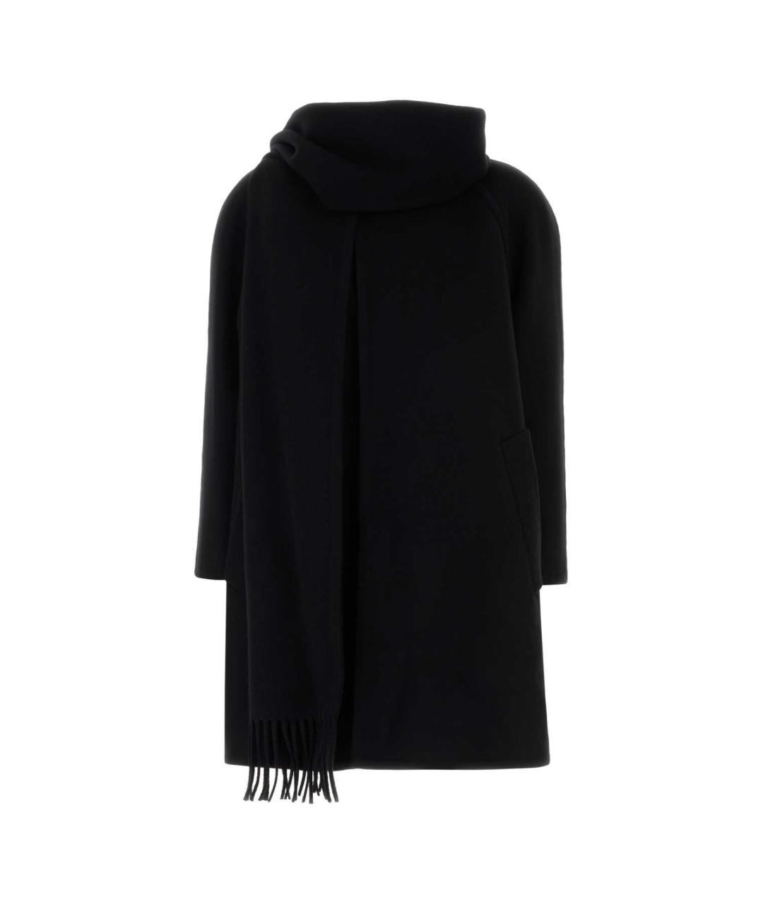 BALENCIAGA Черное кашемировое пальто, фото 1