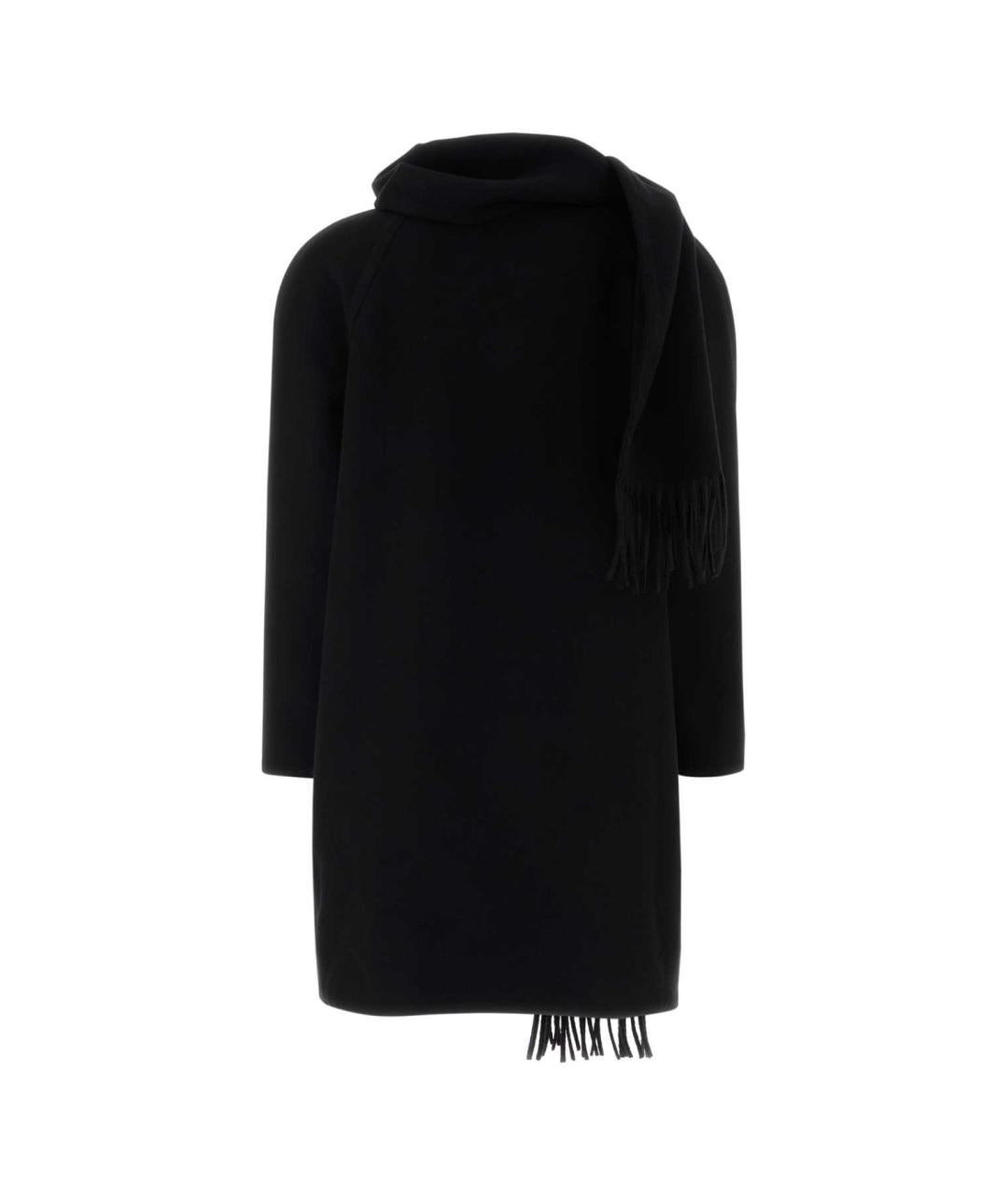 BALENCIAGA Черное кашемировое пальто, фото 2