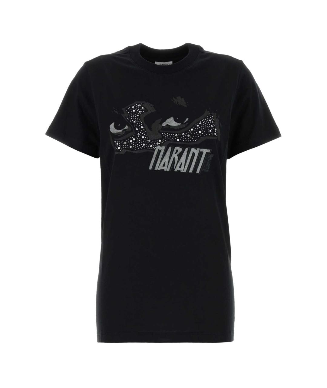 ISABEL MARANT Черная хлопковая футболка, фото 1