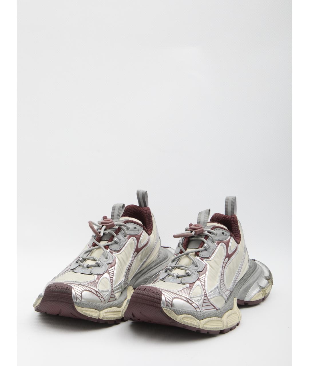 BALENCIAGA Бежевые синтетические низкие кроссовки / кеды, фото 2