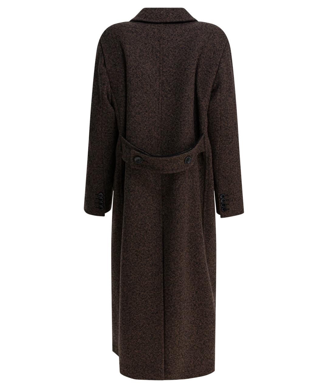 MAX MARA Коричневое шерстяное пальто, фото 2