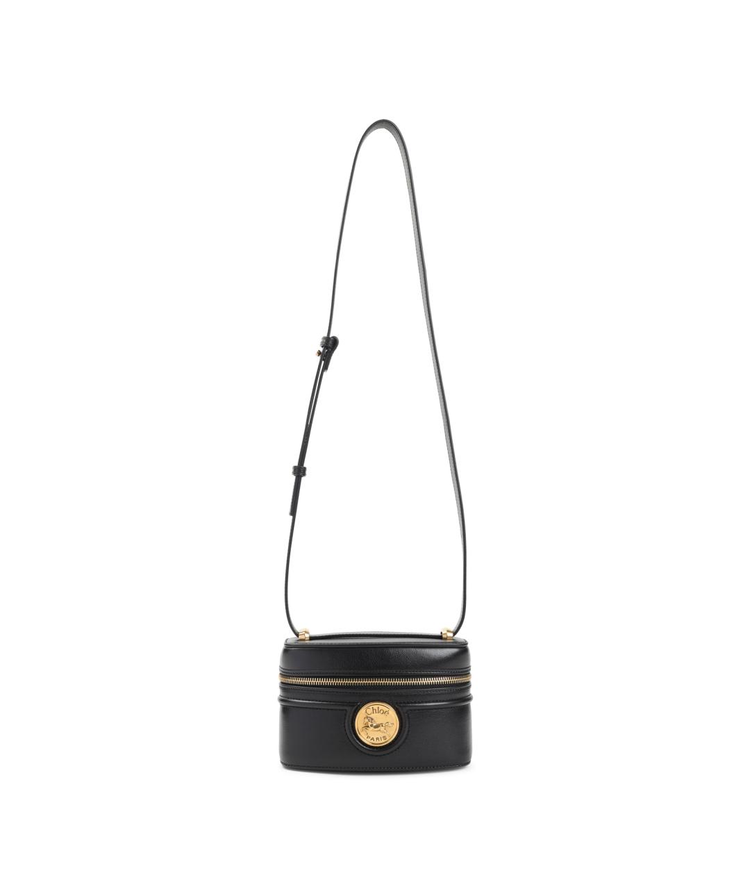 CHLOE Черная кожаная сумка через плечо, фото 1
